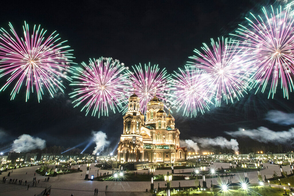 APTOPIX Russia Spasskaya Tower Festival